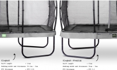 Батут EXIT Elegant Premium прямокутний 244х427cm gray